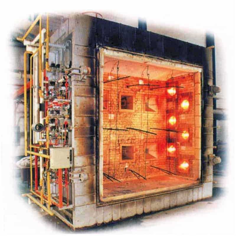 Large Scale Vertical Fire Resistance Test Furnace Fire Testing Technology