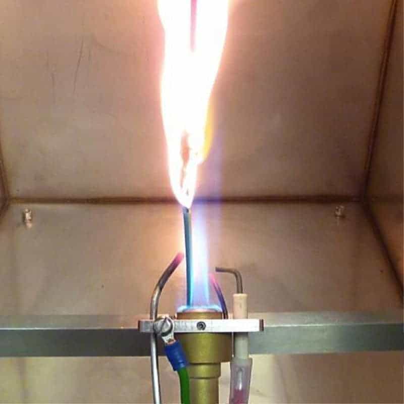Flame Propagation Test for a Single Insulated Cable Fire Testing