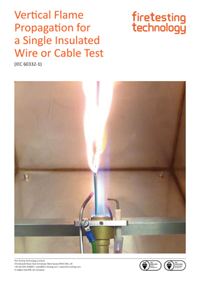 Vertical Flame Propagation for a Single Insulated Wire or Cable Test